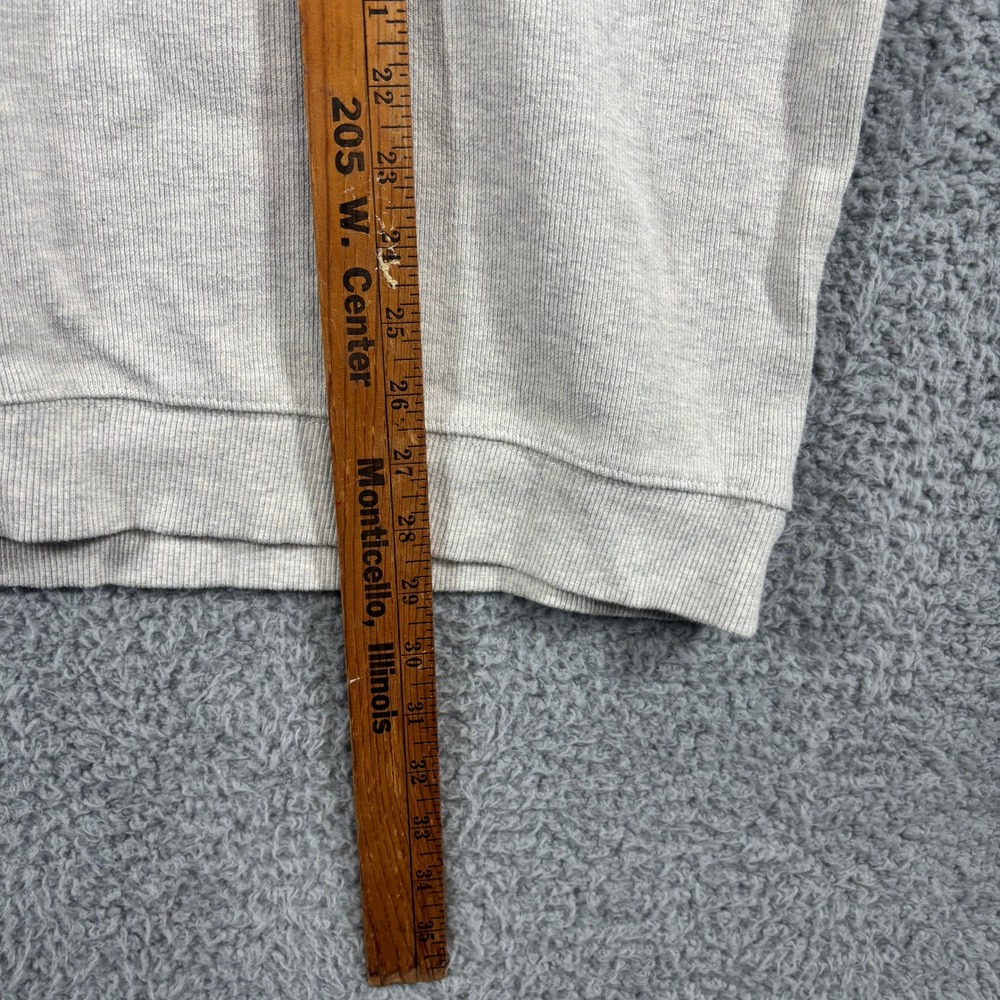 Tasso Elba Quarter Zip Sweater Mens XXL Oatmeal Heather Ribbed Cotton Pullover - Picture 5 of 8